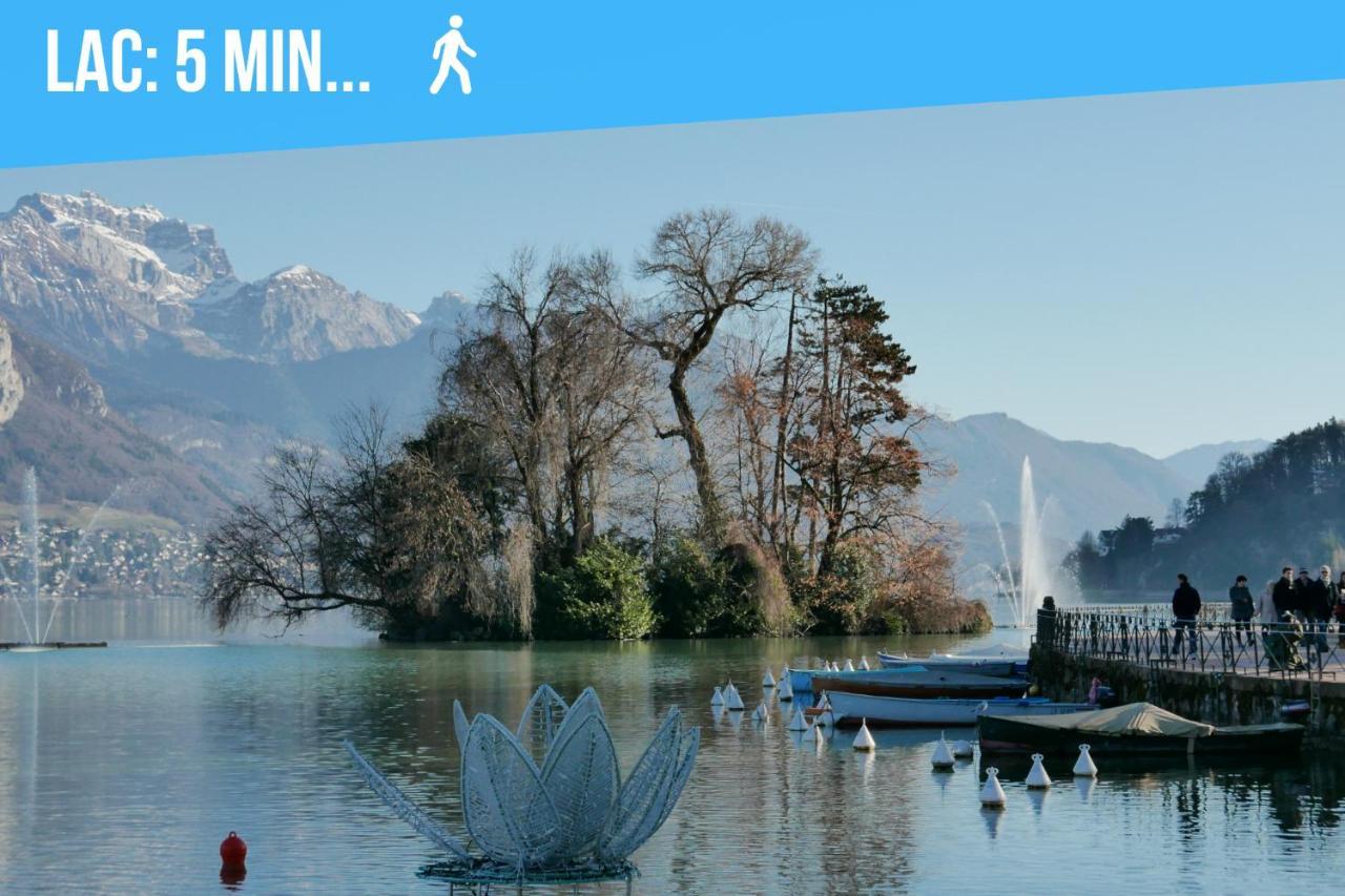 Le Carnot - Mycosyapart, Duplex Coeur De Ville Et Lac, Climatise آنسي المظهر الخارجي الصورة