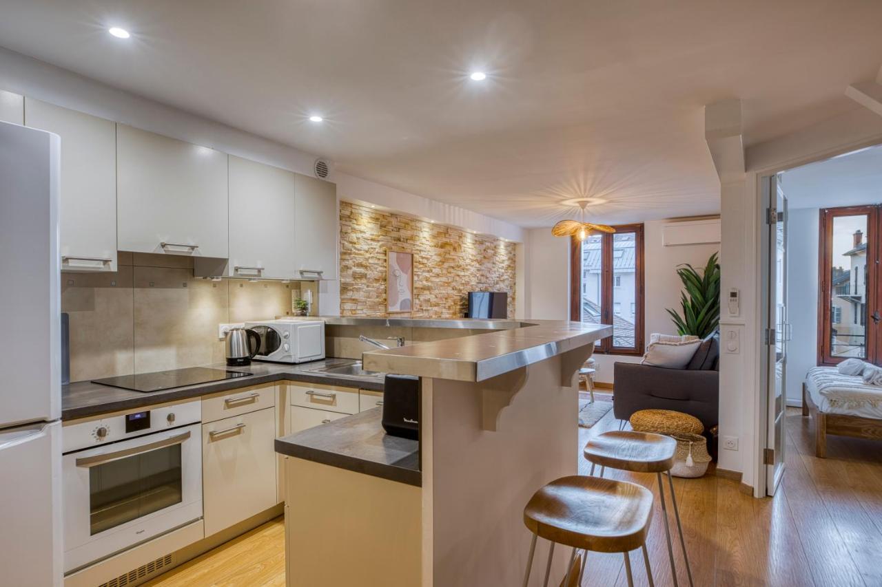 Le Carnot - Mycosyapart, Duplex Coeur De Ville Et Lac, Climatise آنسي المظهر الخارجي الصورة