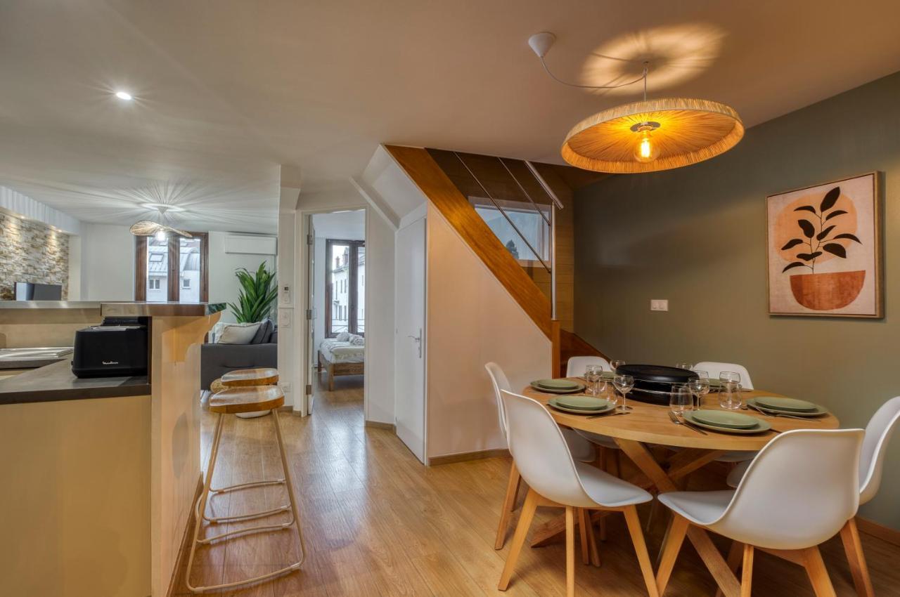 Le Carnot - Mycosyapart, Duplex Coeur De Ville Et Lac, Climatise آنسي المظهر الخارجي الصورة